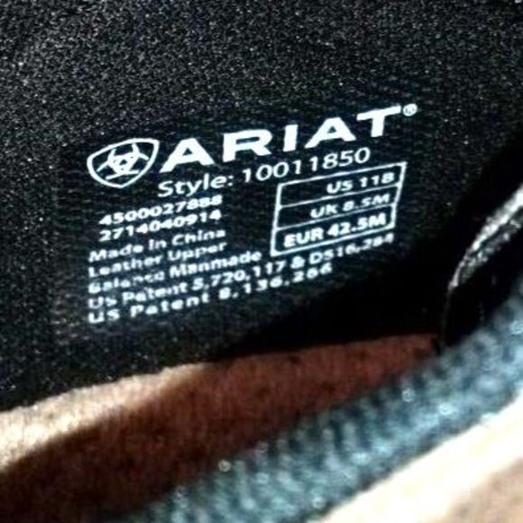 Ariat Hiking/Outdoor Men\'s Brown/ Black boots Sz 11 main image 8